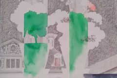 Sporen, aquarel en grafiet, genomineerd voor Limburgse prijs voor amateurkunstenaars